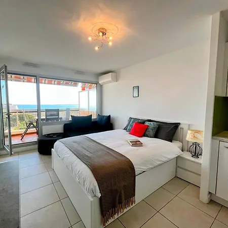 Panoramic Sea View With Pool 4ppl - Juan Les Pins Lejlighed