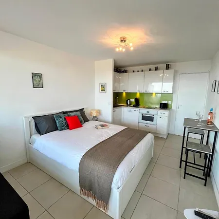 Panoramic Sea View With Pool 4ppl - Juan Les Pins Lejlighed